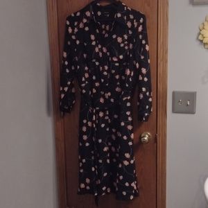 Long sleeve black dress